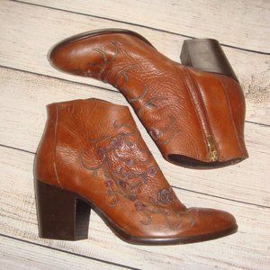 Davos Gomma Embroidered Ankle Boots 9.5